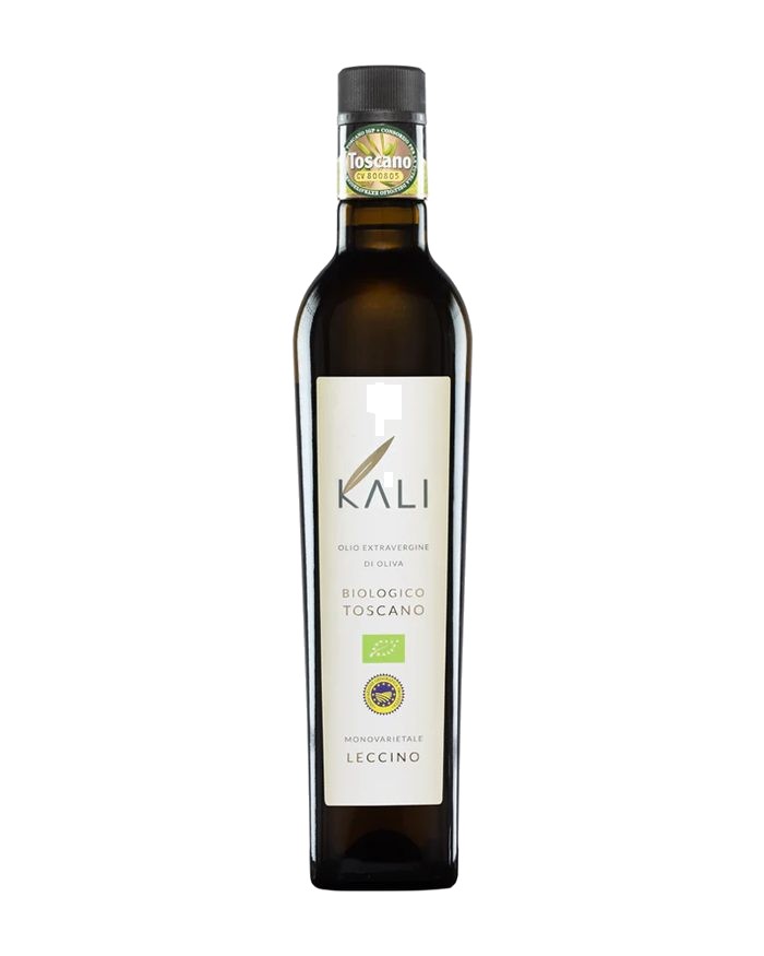Butelka oliwy Wczesny zbiór · Monovarietal Leccino Toscano PGI 500 ml BIO marki Kali